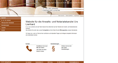 Desktop Screenshot of anwalt-lienhard.ch