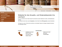Tablet Screenshot of anwalt-lienhard.ch
